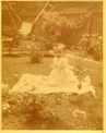 Photograph damaged and discolored